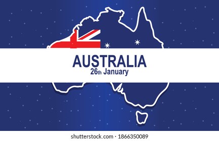 Concepto de un día australiano de diseño plano