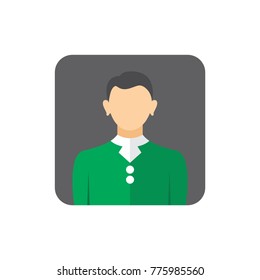 flat design avatar app icons user face people man woman vector