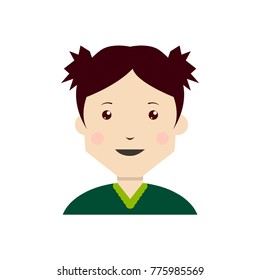 flat design avatar app icons user face people man woman vector