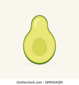 Flat design avocado svector graphic