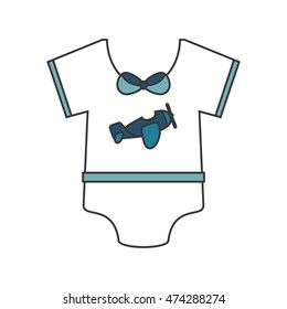 flat design Baby onesie icon vector illustration