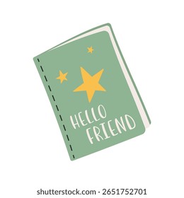 Flat design back to school icons with classroom and stationery items