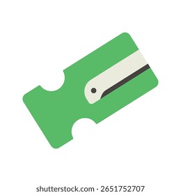 Flat design back to school icons with classroom and stationery items