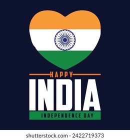 flat design background Happy India Independence Day Wishes