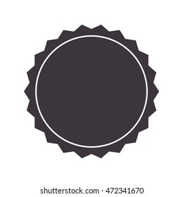 flat design badge stamp seal icon vector illustration