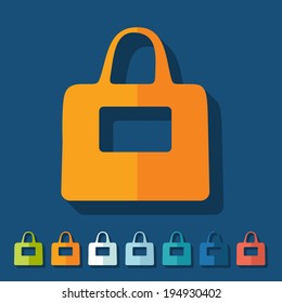 Flat design: bag