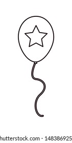 flat design balloon happy labor day