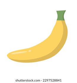 Flaches Design Bananensymbol. Vektorgrafik.