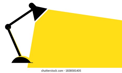 Flat design banner. Line with lamp bulb light vector illustration. Creative thinking and imagination concept. Big idea, generation of decisions, enlightenment.