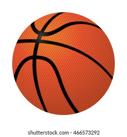 flat design basketball ball icon vector illustration