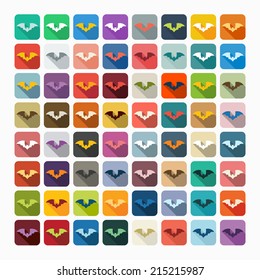 Flat design: bat