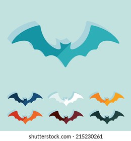 Flat design: bat