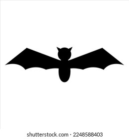 Flat design of bat, bat icon, suitable for logo, web, application