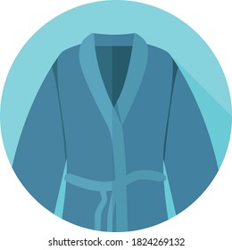 Flaches Design Bathrobe. Vektorgrafik