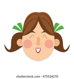 flat design bavarian woman icon vector illustration