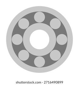 Icono de rodamiento de diseño plano. Vector.
