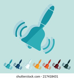 Flat design: bell