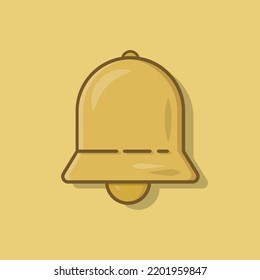 Flaches Design der Glockendarstellung