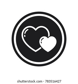 flat design best vector love illustration, love vector icon, love symbol, heart vector illustration 