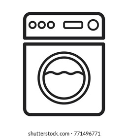 flat design best washing machine icon