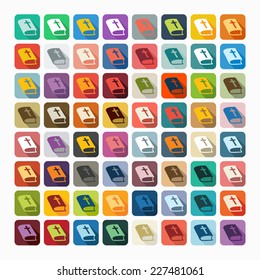 Flat design: bible