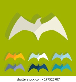 Flat design: bird