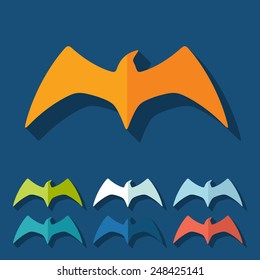 Flat design: bird