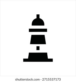 Flat design black and white modern house icon, scalable vector graphic perfect for real estate, architecture, and urban design projects.