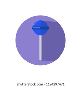 Flat design blue Lollipop