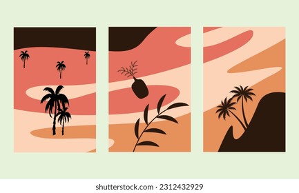 Flat Design Boho Wall Art