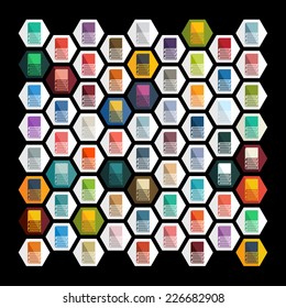 Flat design: book
