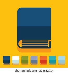 Flat design: book