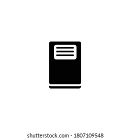 Flat design book icon vector illustration