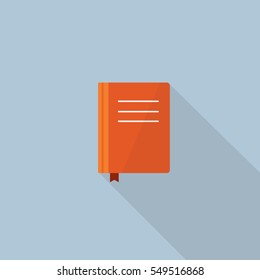 Flat Design Of Book Vector