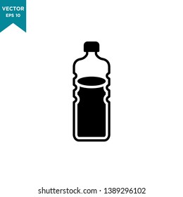 flat design of bottle icon. water bottle icon.