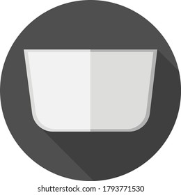Diseño plano Bowl. Ilustración del vector