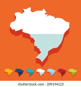 Flat design: brazil