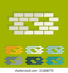 Flat design: brick