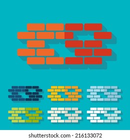 Flat design: brick