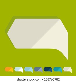 Flat design: bubble