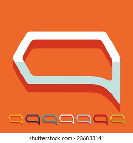 Flat design: bubble