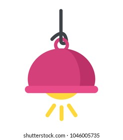 Flat design of bulb, innovative idea concept