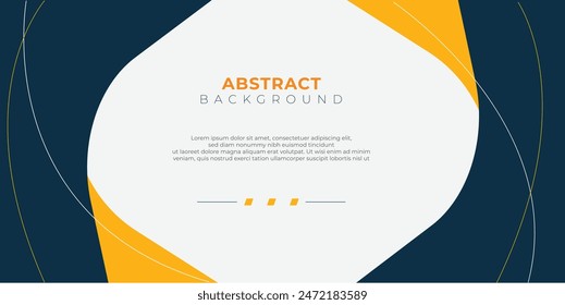 Fondo abstracto del negocio del diseño plano con el borde geométrico