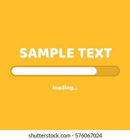 Flat design. Business concept. Vector illustration. Loading sample text
