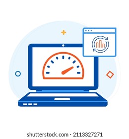 flat design Business optimization technology, vector, illustration, eps.10