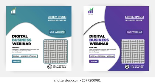 Flat design business template design