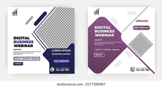 Flat design business template design