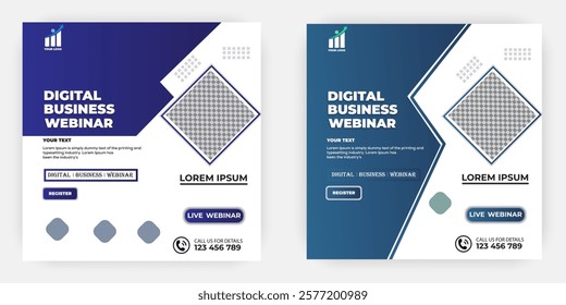 Flat design business template design