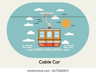 Teleférico de Diseño Plano – Transporte de Vacaciones y Aventura.