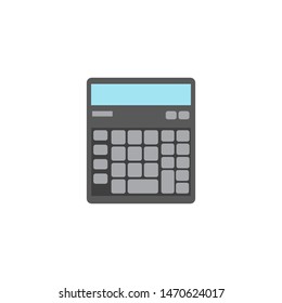 flat design calculator icon isolated white background